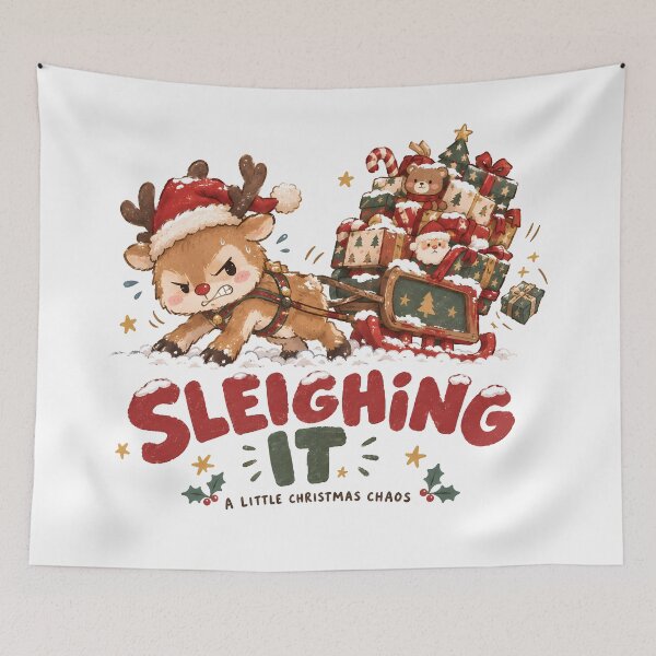 Item preview, Sleighing It - A Little Christmas Chaos designed and sold by ianm1028.