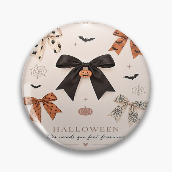 Item preview, Stylish and spooky Halloween bows - Chic gothic accessories designed and sold by SatinPosterCo.