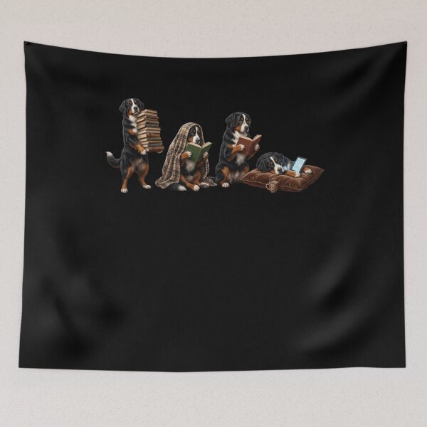 Item preview, Bernese Mountain Dog Book Reader Reading Dog Lover designed and sold by dian-rody-crest.