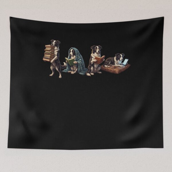 Item preview, Border Collie Book Reader Reading Dog Lover designed and sold by dian-rody-crest.
