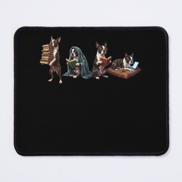 Item preview, Boston Terrier Book Reader Reading Dog Lover designed and sold by dian-rody-crest.
