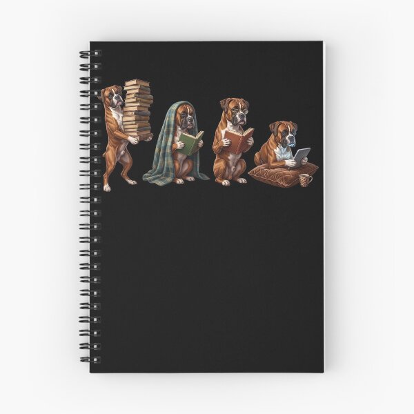 Item preview, Boxer Dog Book Reader Reading Dog Lover designed and sold by dian-rody-crest.