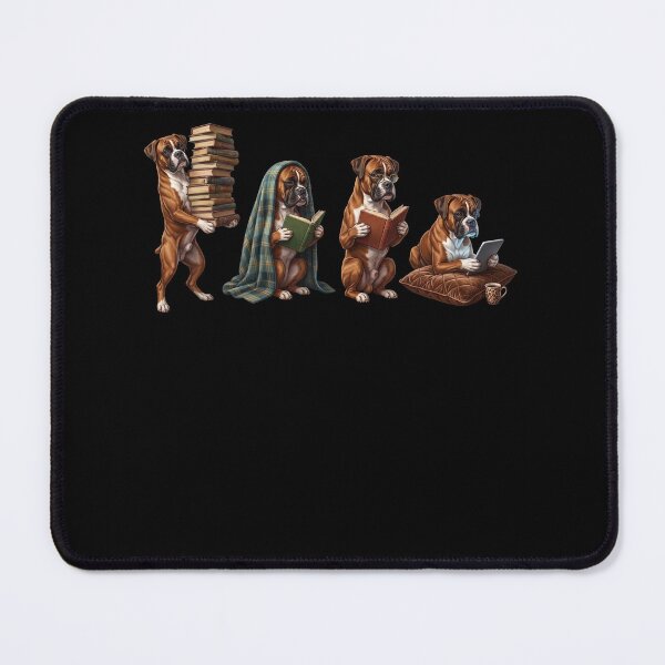 Item preview, Boxer Dog Book Reader Reading Dog Lover designed and sold by dian-rody-crest.