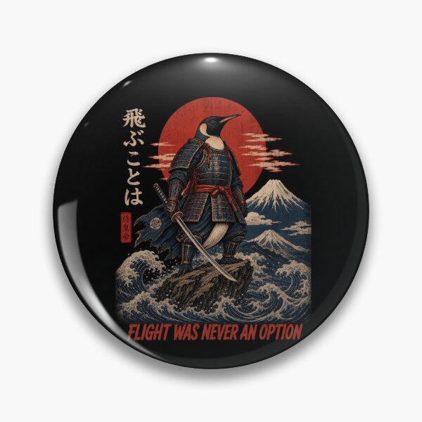 Item preview, Samurai Penguin Flight Was Never An Option Japanese Art designed and sold by SEINENGAPPI8.