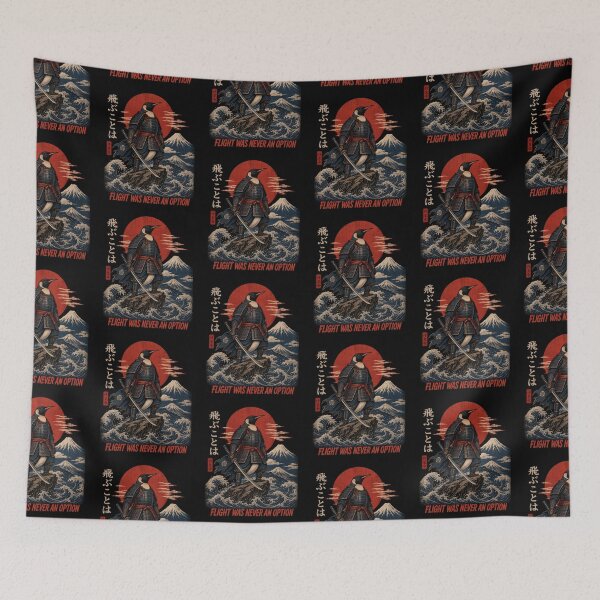 Item preview, Samurai Penguin Flight Was Never An Option Japanese Art designed and sold by SEINENGAPPI8.