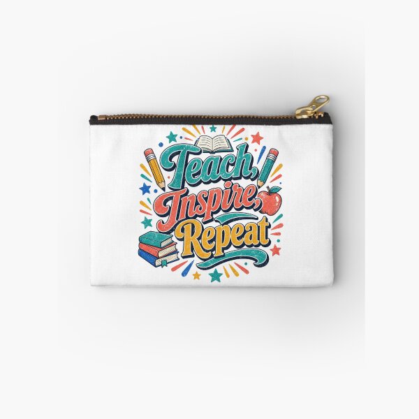 Item preview, Teacher Teach Inspire Repeat Motivational Slogan gift for Teachers and Educators designed and sold by LD ART.