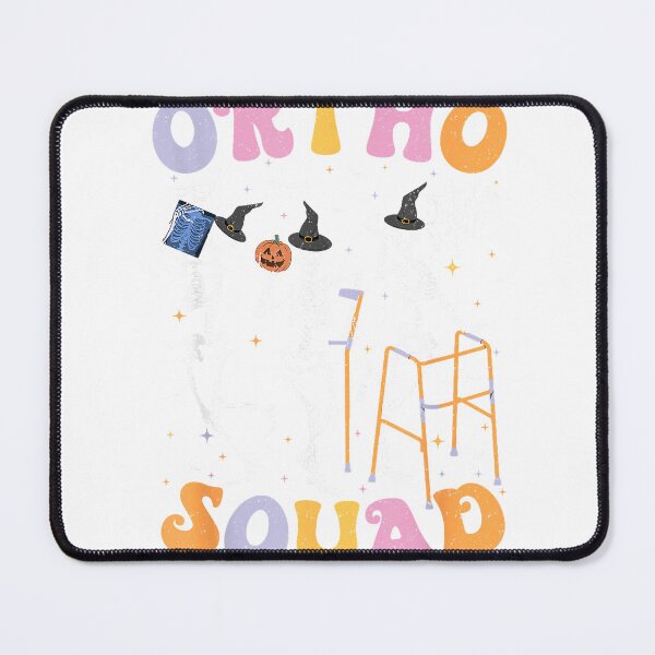 Item preview, Ortho Squad Halloween Pumpkin Dancing Orthopedic Skeletons T-Shirt designed and sold by Atros.
