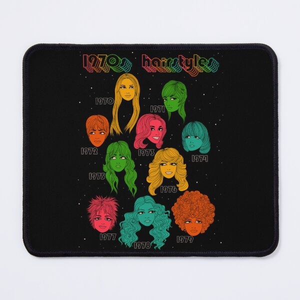 Item preview, Seventies Hairstyles Psychedelic Women Portrait Design designed and sold by ZechariaTorp.