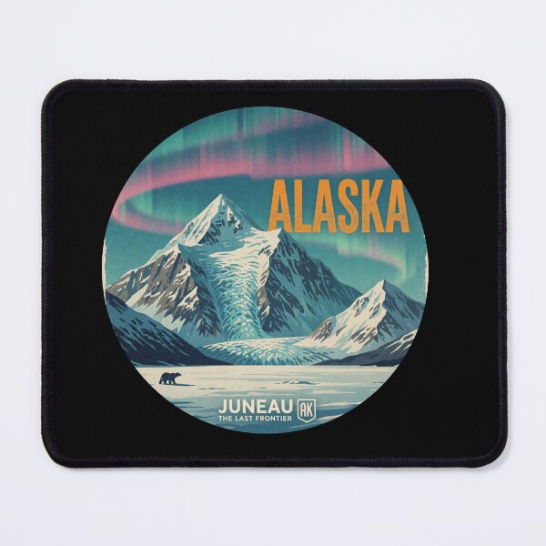 Item preview, Vintage Alaska Northern Lights Badge - Juneau The Last Frontier designed and sold by MaafiaArtsThai.