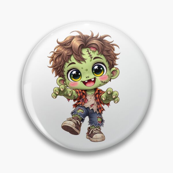 Item preview, Cute Kawaii Zombie Halloween Chibi – Adorable Spooky Zombie Character designed and sold by Pixanova.