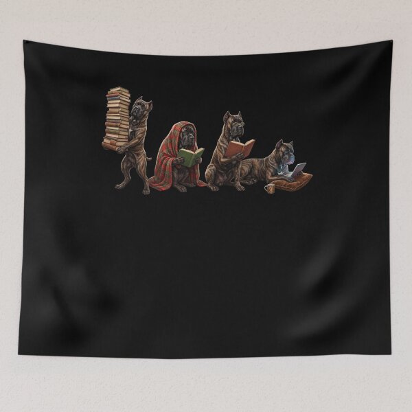 Item preview, Cane Corso Book Reader Reading Dog Lover designed and sold by dian-rody-crest.
