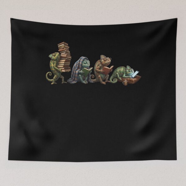 Item preview, Chameleon Book Reader Reading Dog Lover designed and sold by dian-rody-crest.