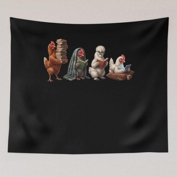 Item preview, Chicken Book Reader Reading Dog Lover designed and sold by dian-rody-crest.