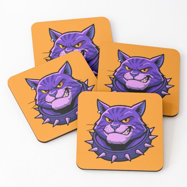 Item preview, Metal Head the cat with the crooked smile designed and sold by Asterisk-a.