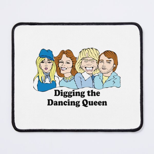 Item preview, ABBA Digging The Dancing Queen Cartoon Design designed and sold by ZechariaTorp.