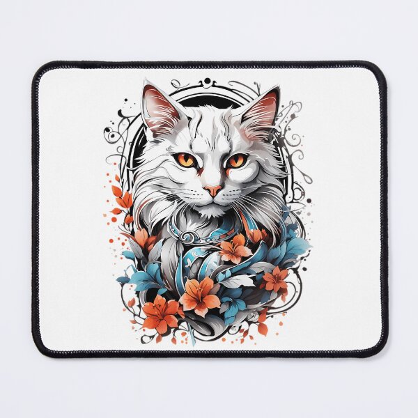 Item preview, Cat Tattoo A Traditional Design In Vector Art designed and sold by darden-shan.