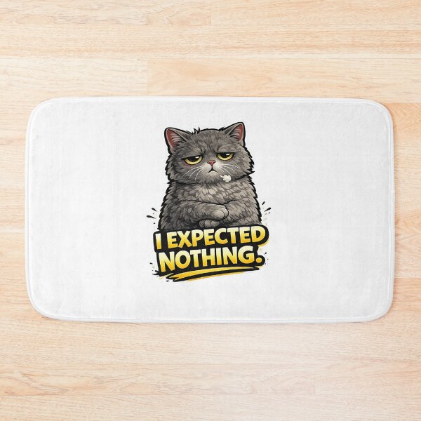 Item preview, Funny I Expected Nothing Grumpy Cat designed and sold by UvooArt.