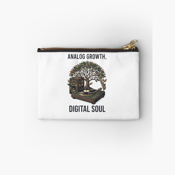 Item preview, Analog Growth Digital Soul – Retro Vinyl Record Player Music Tree designed and sold by youur-mark.