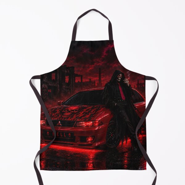 Item preview, skeleton and haunted red car background designed and sold by natalik2024.