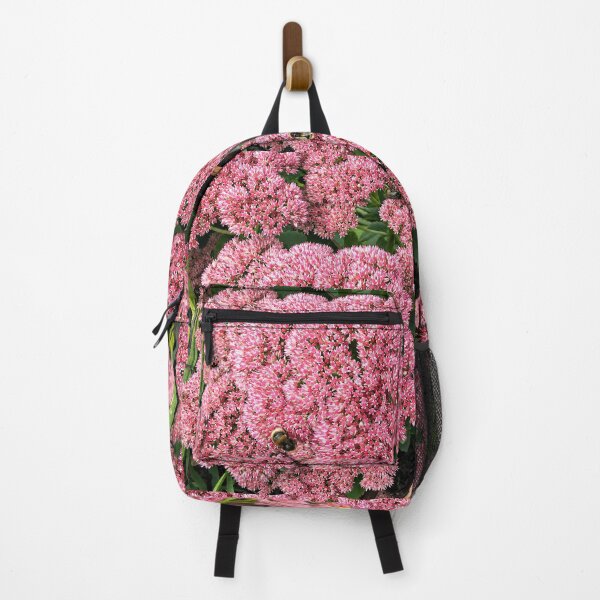 Item preview, Pink Sedum Flowers with Bees in Bloom designed and sold by pinkal.