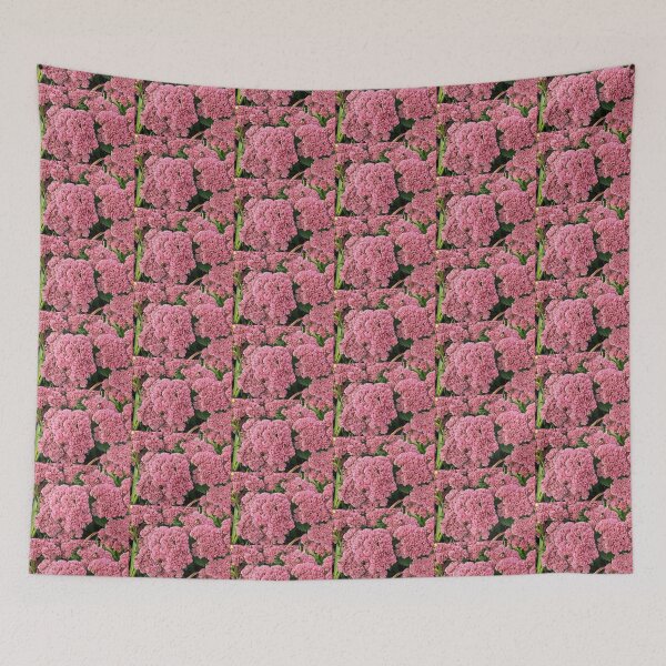 Item preview, Pink Sedum Flowers with Bees in Bloom designed and sold by pinkal.