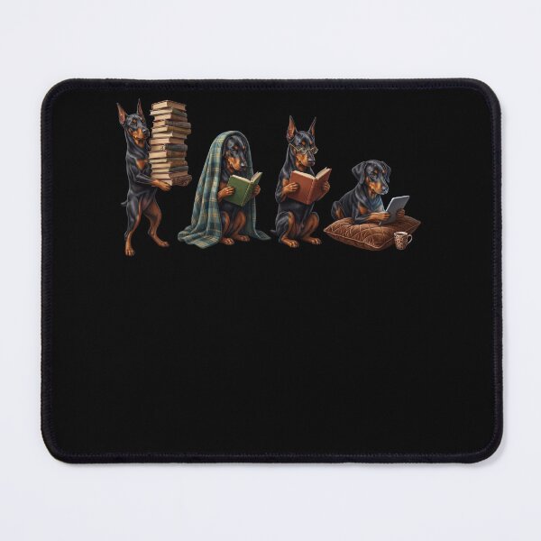Item preview, Doberman Pinscher Book Reader Reading Dog Lover designed and sold by dian-rody-crest.