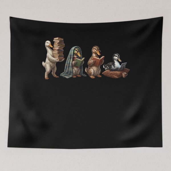 Item preview, Duck Book Reader Reading Dog Lover designed and sold by dian-rody-crest.