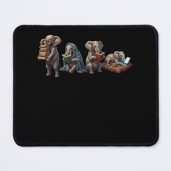 Item preview, Elephant Book Reader Reading Dog Lover designed and sold by dian-rody-crest.