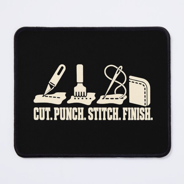 Item preview, Cut Punch Stitch Finish Traditional Leatherworking designed and sold by DreamLayerStudio.