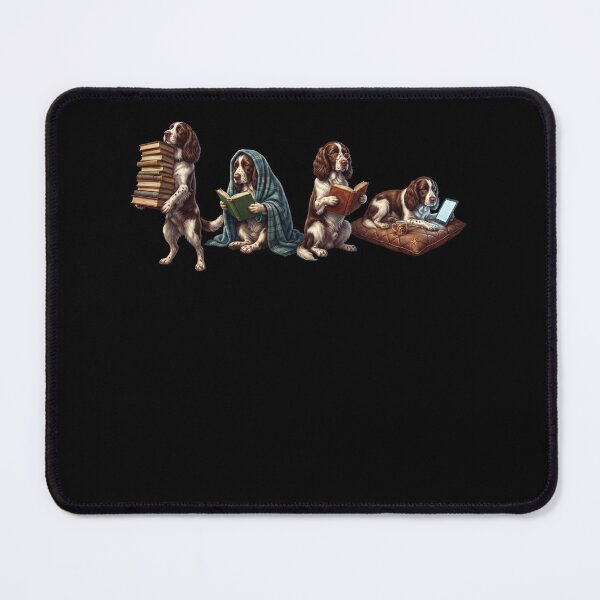 Item preview, English Springer Spaniel Book Reader Reading Dog Lover designed and sold by dian-rody-crest.