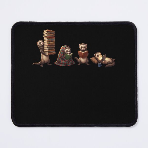 Item preview, Ferret Book Reader Reading Dog Lover designed and sold by dian-rody-crest.