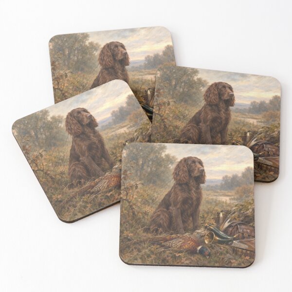 Item preview, Deutscher Wachtelhund Hunting Art – German Spaniel designed and sold by TammyHunterArt.