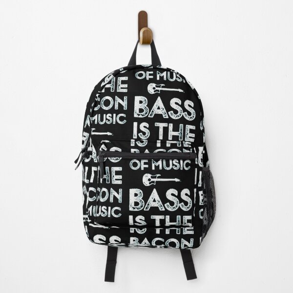 Item preview, Glitter Texture Bass Is The Bacon Music Slogan designed and sold by FranzBode.