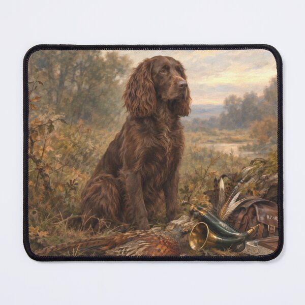 Item preview, Deutscher Wachtelhund Hunting Art – German Spaniel designed and sold by TammyHunterArt.