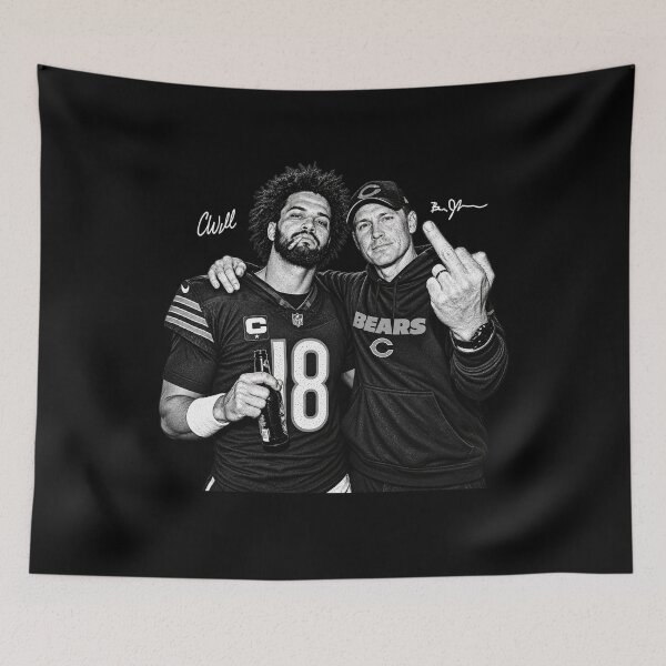 Item preview, Caleb Williams Ben Johnson Chicago Football designed and sold by casopicolo.