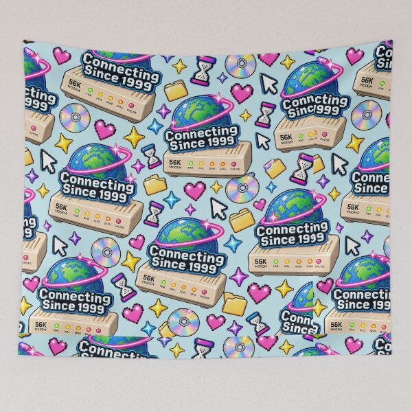 Item preview, Connecting Since 1999 – Retro Dial Up Modem Y2K Design designed and sold by MetaModel Editions.