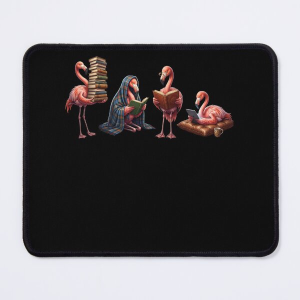 Item preview, Flamingo Book Reader Reading Dog Lover designed and sold by dian-rody-crest.