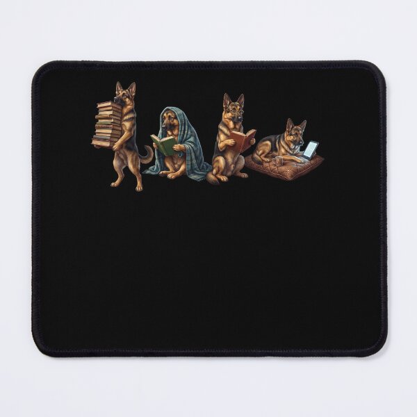 Item preview, German Shepherd Book Reader Reading Dog Lover designed and sold by dian-rody-crest.