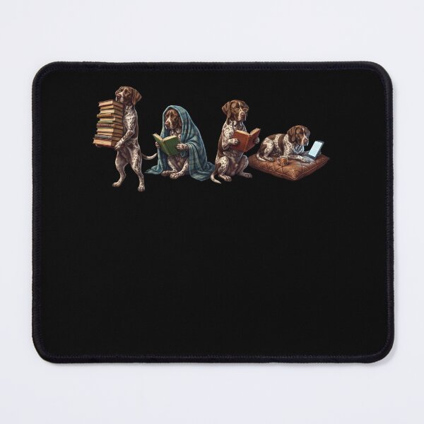 Item preview, German Shorthaired Pointer Book Reader Reading Dog Lover designed and sold by dian-rody-crest.