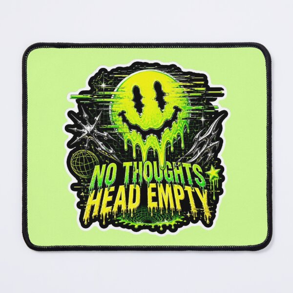 Item preview, No Thoughts Head Empty Acid Melting Smiley designed and sold by creativerooney.