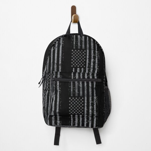 Item preview, Distressed Black And White American Flag Silhouette designed and sold by FranzBode.