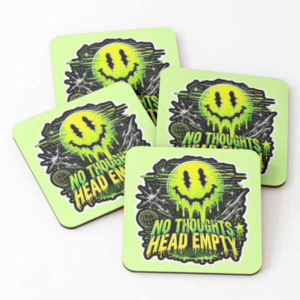 Item preview, No Thoughts Head Empty Acid Melting Smiley designed and sold by creativerooney.