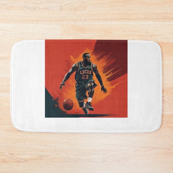 Aperçu de l'œuvre LeBron James dunk au basket-ball créée et vendue par Michaehuckabay.