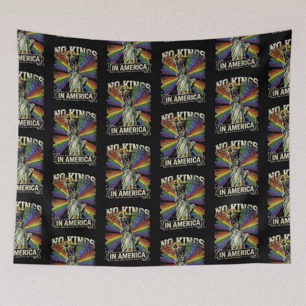 Item preview, No Kings In America Statue Of Liberty Rainbow Vintage designed and sold by SEINENGAPPI8.