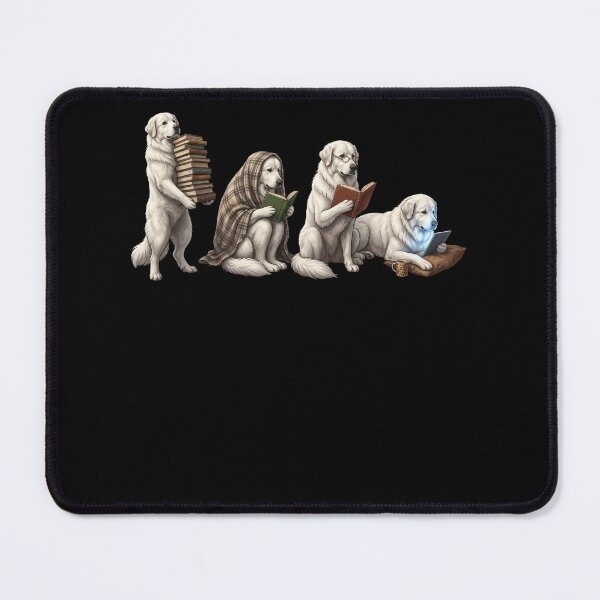 Item preview, Great Pyrenees Book Reader Reading Dog Lover designed and sold by dian-rody-crest.
