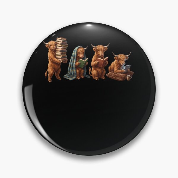 Item preview, Highland Cow Book Reader Reading Dog Lover designed and sold by dian-rody-crest.