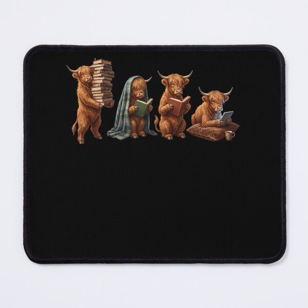 Item preview, Highland Cow Book Reader Reading Dog Lover designed and sold by dian-rody-crest.