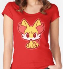 Chibi Fennekin Women's Fitted Scoop T-Shirt