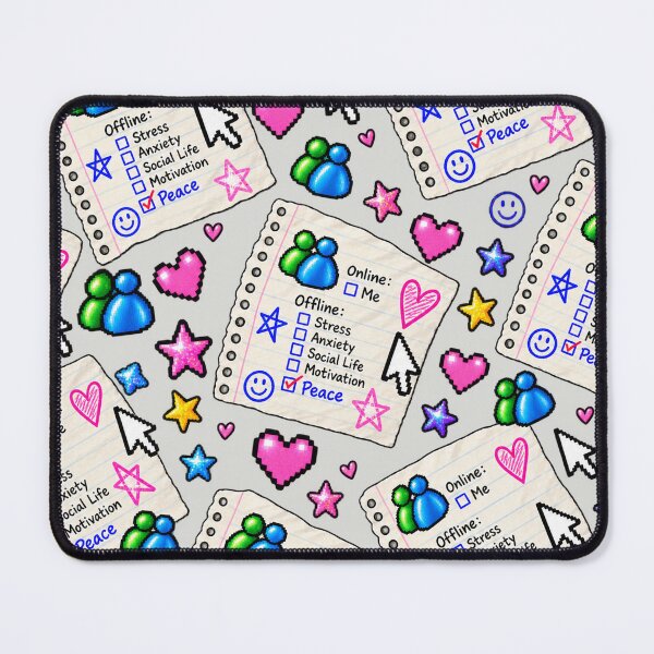 Item preview, Online Offline Choosing Peace – Retro Internet Y2K Design designed and sold by MetaModel Editions.