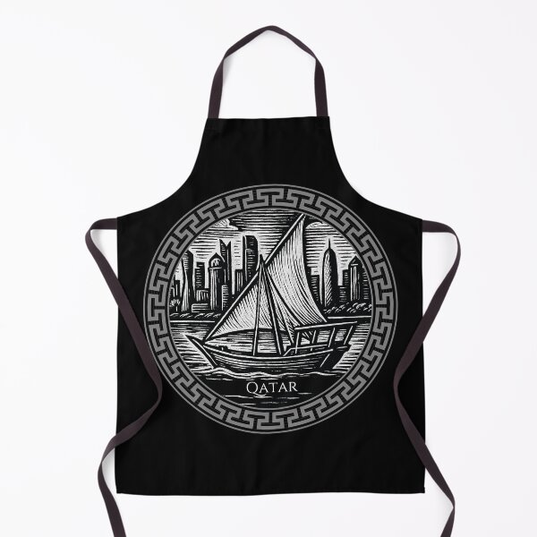 Item preview, Qatar Vintage Woodcut Art designed and sold by Thistle-TShop.